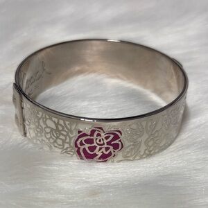 Coach *HTF* Poppy Graffiti Floral Bangle Bracelet